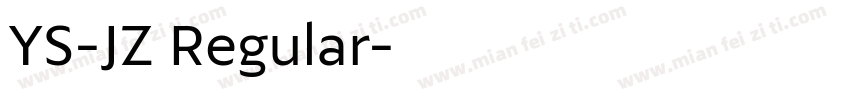 YS-JZ Regular字体转换
